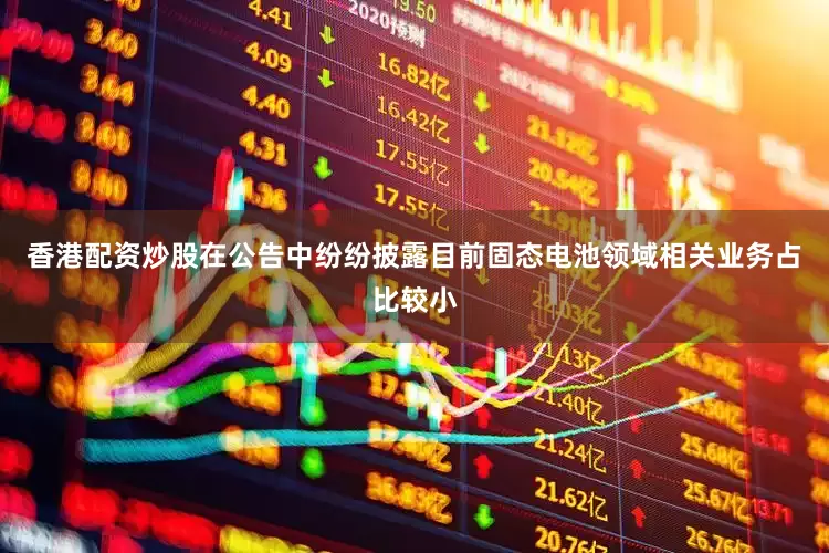 香港配资炒股在公告中纷纷披露目前固态电池领域相关业务占比较小